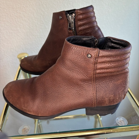 Sorel Danica Flat Ankle Boots Women’s 9.5 Brown Waterproof Leather, Tobacco - Picture 7 of 15
